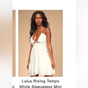 Brand new Lulus white strappy sundress.